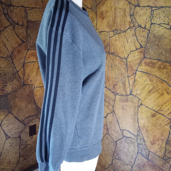 Adidas Women's Gray Crewneck Sweater - Picture 3 of 4